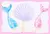 Pinches grandes Sirena Acuarela x6 - comprar online