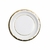 Plato Blanco Doble Linea Dorado x8u - comprar online