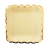 PLATO BORDE DORADO CUADRADO CHICO 18 CM. X 8 U. AMARILLO PASTEL - comprar online