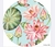 Plato de sitio NM Flores Cactus fondo Aqua x20 - comprar online