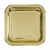 Plato Dorado cuadrado chico 18cm x10 - comprar online