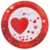 Plato LOVE Corazones rojos x6 - comprar online