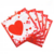 Servilleta Love Corazones rojos x20 - comprar online