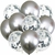 Set Globo x 10 Plateado - comprar online