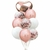 Set Globo x 9 Corazon Rosa Gold - comprar online