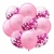 Set globo x10 Rosa chicle y confetti rosa - comprar online