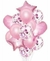 Set Globo x14 Forma Rosa metalizado - comprar online