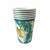 Vaso Palmas con dorado x6 - comprar online