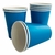 Vaso polipapel AZUL x10 u. - comprar online