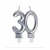 Vela Numero Doble: 30 PLATA - comprar online