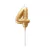 Vela Numero DORADO. Numero: 4 - comprar online