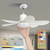 Ventilador de teto Com Luz para Pequenos Espaços (6 Hélices) Controle Remoto Bivolt LED 110V-220V Sh - comprar online
