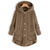 Imagem do mercadorias em stock Jaqueta/Casaco Feminino De Pelúcia/Cor Lisa/Com Capuz/Quente/Casual/Da Moda/Plus Size P-5xg