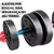 Kit Dumbbell Halter Ajustável Academia Musculação Para Braço Costa Peitoral Treino exercicio - loja online