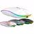 Mouse sem fio dual band receptor nano 2,4ghz / Bluetooth RGB recarregável MS-S350L