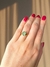 Anel em Ouro com Esmeralda Natural AAA – Aro 17 - loja online