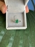 Anel em Ouro Branco 12k Rondinado com Esmeralda e Brilhantes – Aro 16 - comprar online