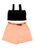 Conjunto Juvenil Feminino - Top Regata e Short - Brandili - Bolinha de Sabão Moda Infantil e Juvenil
