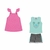 Kit Roupa Menina 3 peças - Vestido+Conjuto Blusa e Shorts