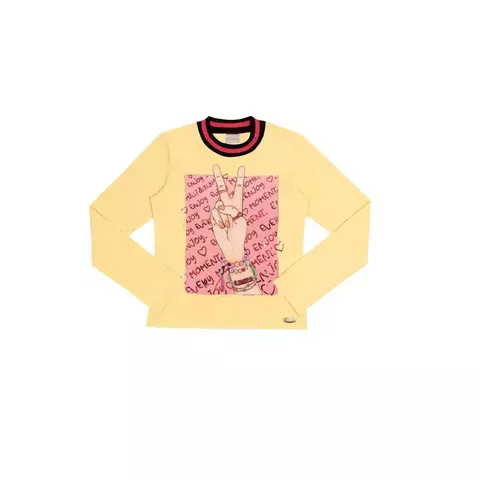 Blusa Infantil Menina Milli&Nina Manga Comprida