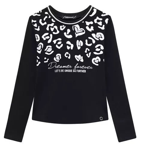 Blusa Infantil Menina Lilimoon Manga Comprida