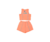 Conjunto Juvenil Feminino - Cropped Regata e Short - Tamanho 16 - Brandili