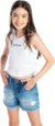 Short Jeans Menina Juvenil Mania Kids - comprar online