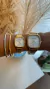 Relogio Casio Dourado Fundo Branco - Apolínea Joias