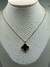 Colar Pingente Trevo Preto Banhado A Ouro 18K - loja online