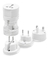 adaptador de tomada universal, tomada internacional, viagem internacional, segurança elétrica, adaptador portátil, leve e compacto, adaptador para viagem, acessório de viagem, carregador de celular internacional, adaptador universal USB, conectores univer