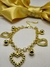 Pulseira Elos Portuguesa Bolinha e Coração - comprar online