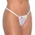 Tanga Fio Erótica "Delícia" com Strass Branco - comprar online