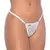 Tanga Fio Erótica "Bandida" com Strass Branco - comprar online