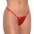 Tanga Fio Erótica "Bandida" com Strass Vermelho - comprar online