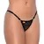 Tanga Fio Erótica "Amor" com Strass - Preto - comprar online