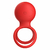 Anel Peniano Duplo e Meia Capa com Controle por Aplicativo Vermelho - EROS BOUTIQUE