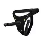 Cinta Peniana Dupla com Prótese Realística 19X4cm - Preto - comprar online