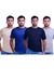 Kit 10 Camisas Masculinas Algodão Com Elastano Malha 40.1 Premium Pima Com Logo no Peito e Lisas Variadas - comprar online