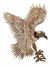 Aplique Grande Aguila Dorada