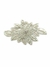 Aplique Chico Flor con Perlas Gris