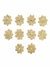 Aplique Chico Flor Champagne x 10 unidades