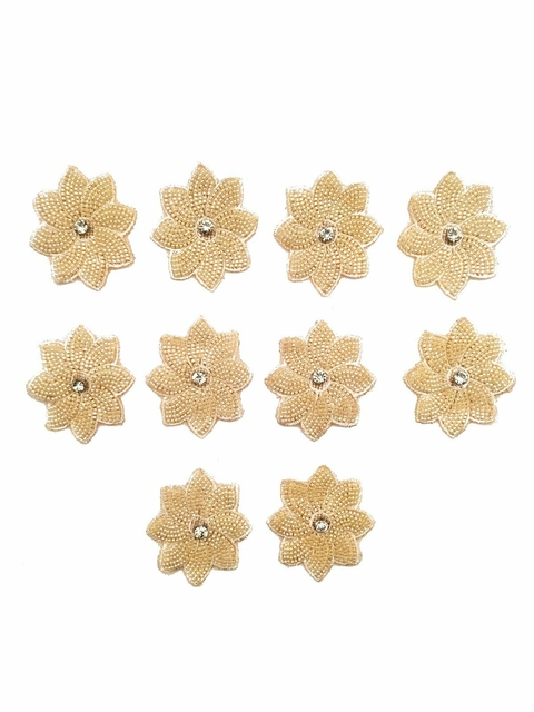 Aplique Chico Flor Rosa x 10 unidades