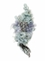 Aplique Mediano Floral Gris
