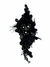 Aplique Mediano Floral Negro
