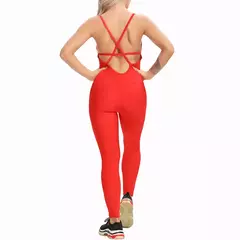 Bodysuit Yoga sem costas para mulheres macacão de fitness, terno esportivo sexy - comprar online