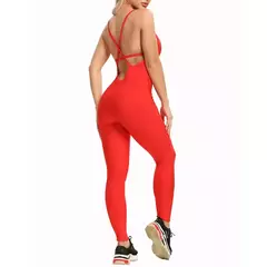 Bodysuit Yoga sem costas para mulheres macacão de fitness, terno esportivo sexy - Vs-shop