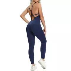 Bodysuit Yoga sem costas para mulheres macacão de fitness, terno esportivo sexy - comprar online