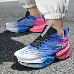 Imagem do Tênis de corrida masculino respirável confortável sapatos esportivos ao ar li