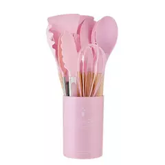 Imagem do 12pçs panelas de cozinha de silicone de qualidade alimentar, utensílios de coz