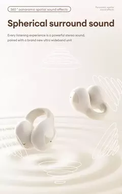 Imagem do Lenovo lp25 ows bluetooth 5.4 clipe de orelha fones de ouvido música alta quali